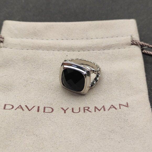 ☘︎David Yurman ☘︎14mm High Polish Square Black...
